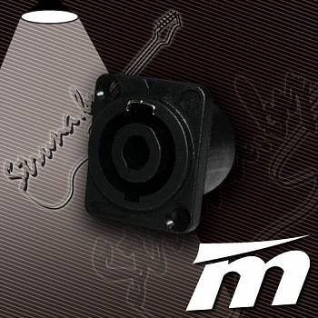 Гнездо для разъема Speacon True Magic TSC005. Профессиональный 4-контактный панельный Speacon разъем