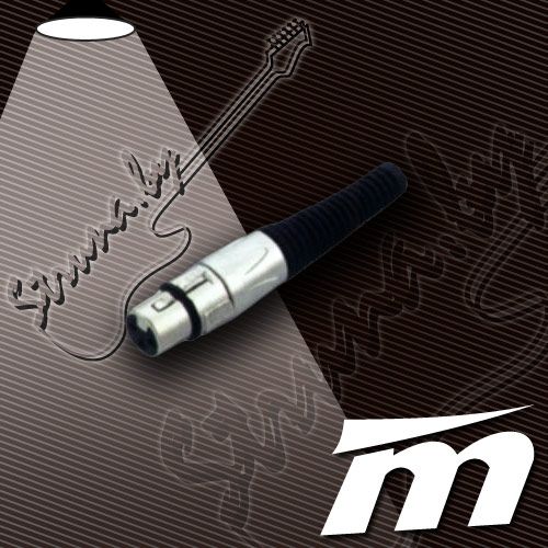 Разъем XLR (female) True Magic TX041. Профессиональный 3-контактный соединительный XLR разъем (F, мама)