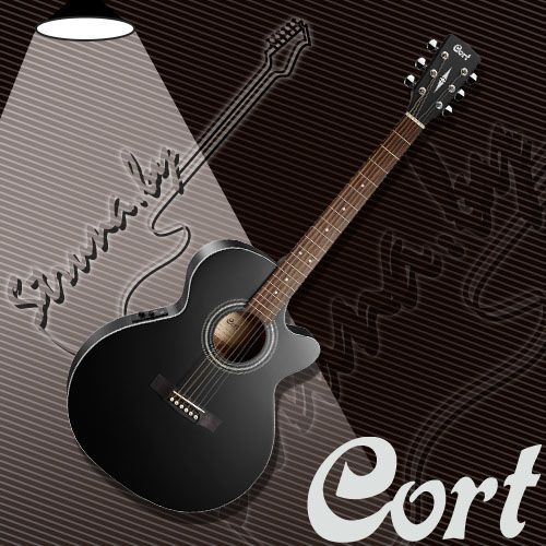 Электро-акустическая гитара Cort SFX-ME BKS
