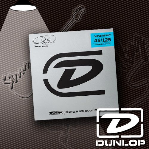 Изображение - Струны для 5-струнной бас-гитары Dunlop DBMMS45125 Marcus Miller Super Bright 45-125 - магазин Struna.by