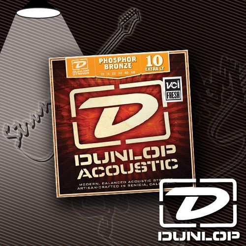 Струны для акустической гитары Dunlop DAP1048 Phosphor Bronze 10-48