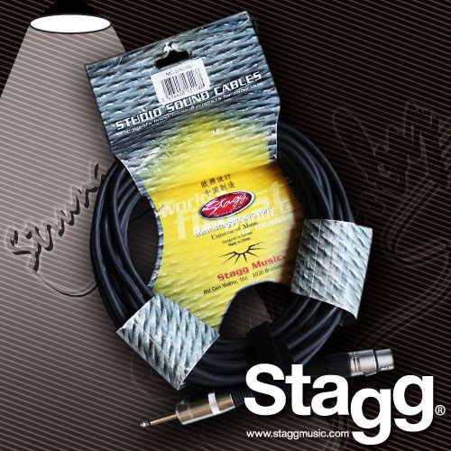 Микрофонный кабель Stagg MC10-XJ/NK XLR(F)-Jack(1/4) с разборными металлическими разъемами Neutrik