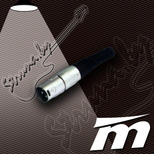Разъем XLR (male) True Magic TX042. Профессиональный 3-контактный соединительный XLR разъем (M, папа)
