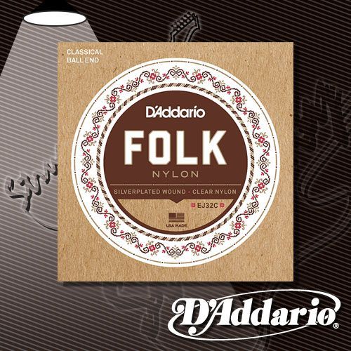 Струны для классической гитары D’addario EJ32C