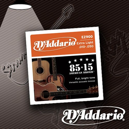 Струны для акустической гитары D'Addario EZ-900 American Bronze 10-50