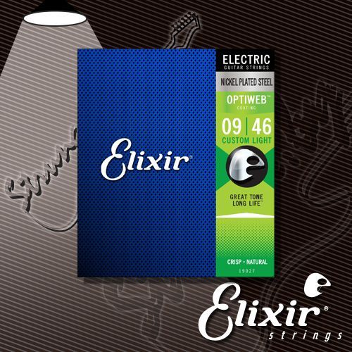 Струны для электрогитары ELIXIR 19027 OPTIWEB Custom Light Nickel Струны для электрогитары ELIXIR 19027 OPTIWEB Custom Light Nickel