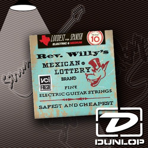 Струны для электрогитары Dunlop RWN1046 Rev. Willy's Lottery 10-46 Струны для электрогитары Dunlop RWN1046 Rev. Willy's Lottery 10-46