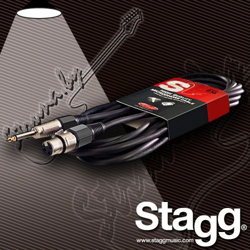 Микрофонный кабель Stagg SMC6XP XLR(F)-Jack(1/4)