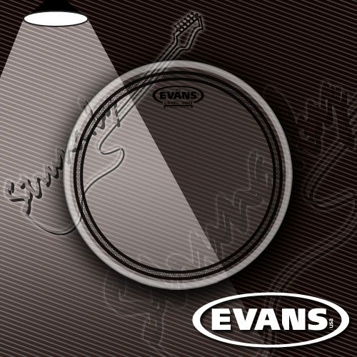 12" пластик для тома/малого барабана Evans TT12EC2S EQ2 Clear
