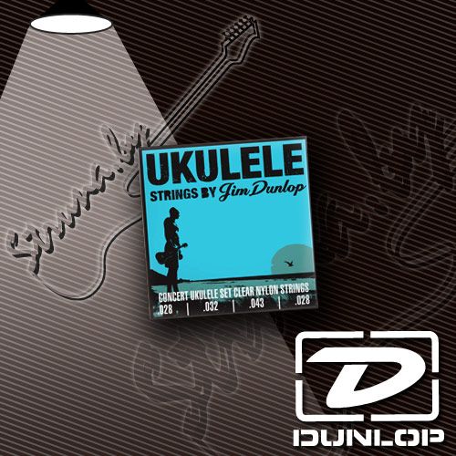 Струны для укулеле концерт Dunlop DUY302 Ukulele Concert Pro