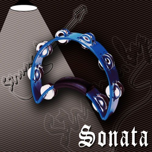 Тамбурин полукруглый Sonata H3 Blue