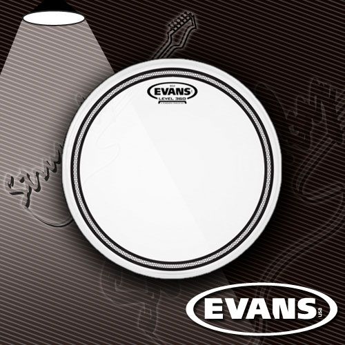 12" пластик для тома/малого барабана Evans B12EC2S EC2 Frosted