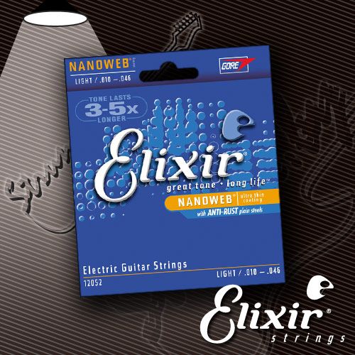 Струны для электрогитары ELIXIR 12052 NanoWeb 10-46
