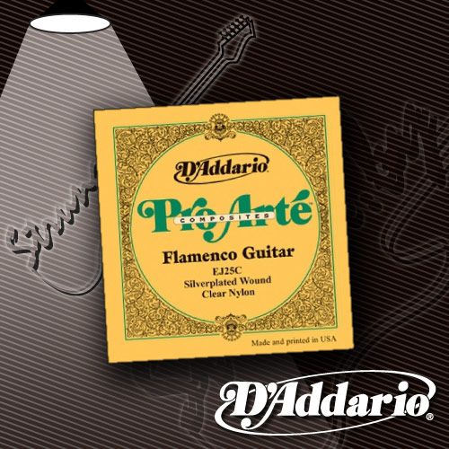 Струны для классической гитары D'Addario EJ-25C Pro-Arte Clear Nylon Flamenco