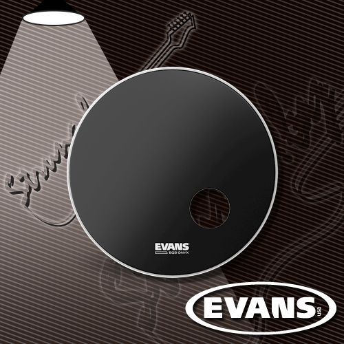 22" пластик для бас-барабана Evans EQ3 ONYX BD22RONX