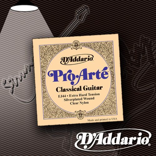 Струны для классической гитары D'Addario EJ-44 Pro-Arte Nylon Extra Hard