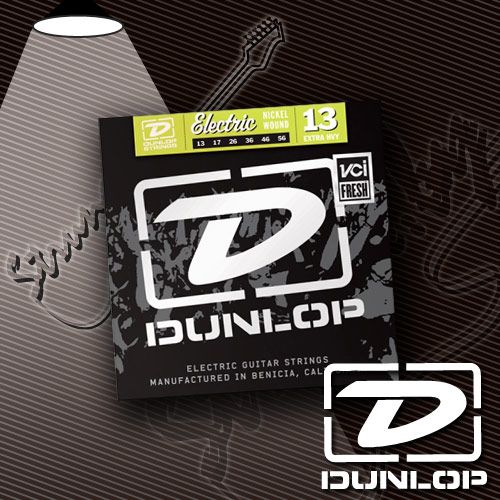 Струны для электрогитары Dunlop DEN1356 Nickel Wound 13-56