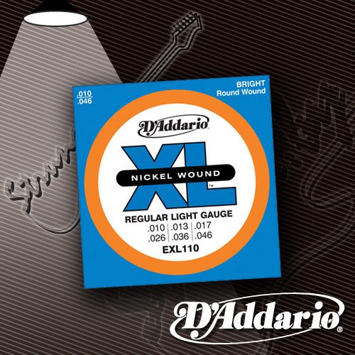Струны для электрогитары D'Addario EXL-110 XL Nickel Wound 10-46