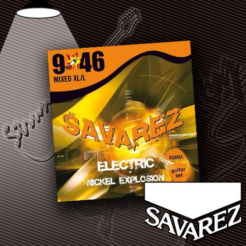 Струны для электрогитары Savarez X50XLL Nickel Explosion 9-46