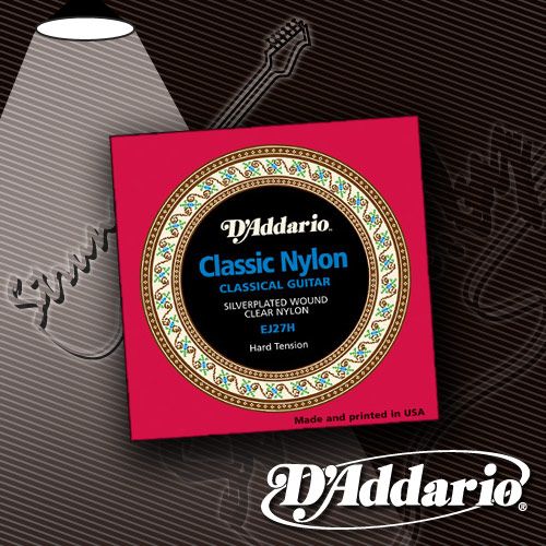 Струны для классической гитары D'Addario EJ-27H Student Classics Hard