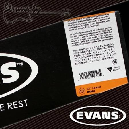 13" пластик для тома/малого барабана Evans B13G2 G2 Coated