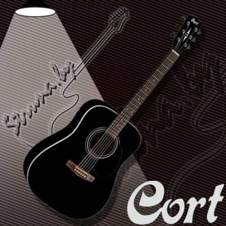 Акустическая гитара Cort Earth 100 BK