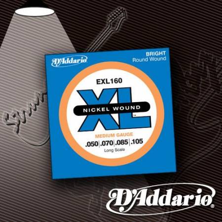 Изображение - Струны для бас-гитары D'Addario EXL-160 XL Medium 50-105 - магазин Struna.by