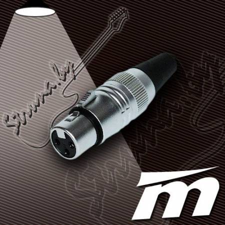 Разъем XLR (female) True Magic TX065A. Профессиональный 3-контактный соединительный XLR разъем (F, мама)