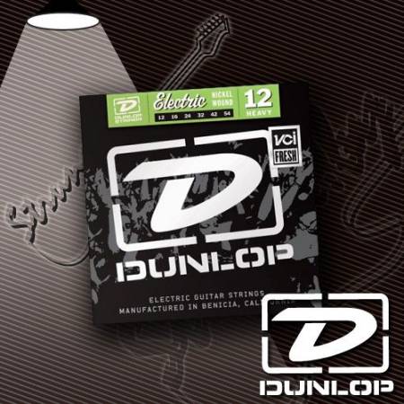 Струны для электрогитары Dunlop DEN1254 Nickel Wound 12-54