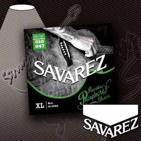Струны для акустической гитары Savarez A140XL Extra Light 10-47