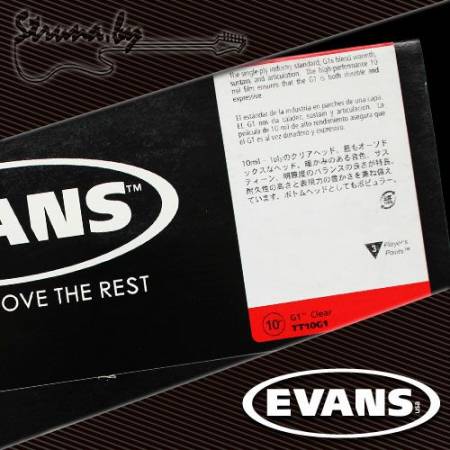 10" пластик для тома/малого барабана Evans TT10G1 G1 Clear