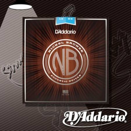 Струны для акустической гитары D'Addario NB1253 Nickel Bronze