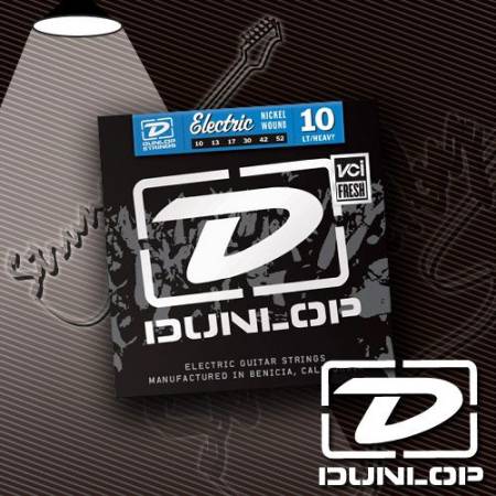 Струны для электрогитары Dunlop DEN1052 Nickel Wound 10-52