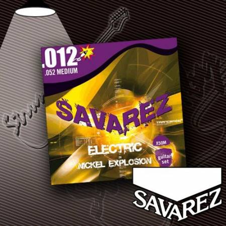 Струны для электрогитары Savarez X50M Nickel Explosion 12-52