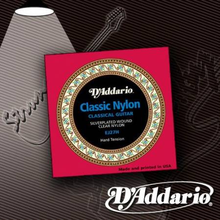 Струны для классической гитары D'Addario EJ-27H Student Classics Hard