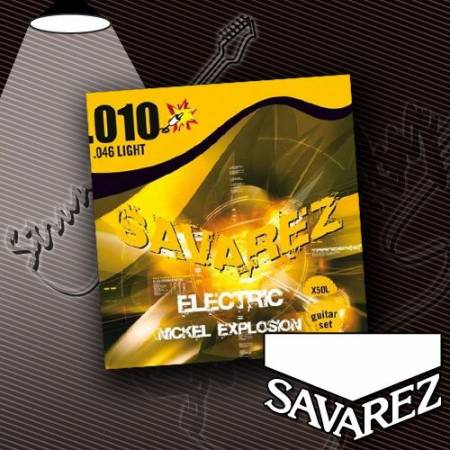 Струны для электрогитары Savarez X50L Nickel Explosion 10-46