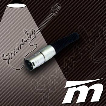 Разъем XLR (male) True Magic TX042. Профессиональный 3-контактный соединительный XLR разъем (M, папа)