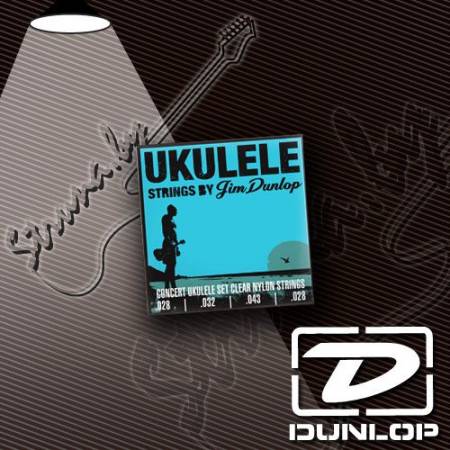 Струны для укулеле концерт Dunlop DUY302 Ukulele Concert Pro