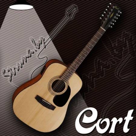 12-струнная электро-акустическая гитара Cort AD810-12E OP