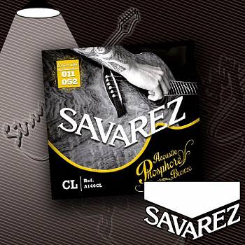 Струны для акустической гитары Savarez A140CL Custom Light 11-52