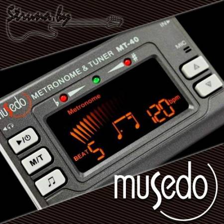 Гитарный тюнер с метрономом Musedo MT-40