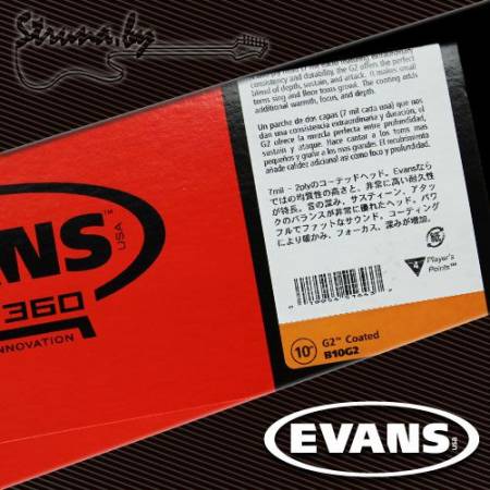 10" пластик для тома/малого барабана Evans B10G2 G2 Coated