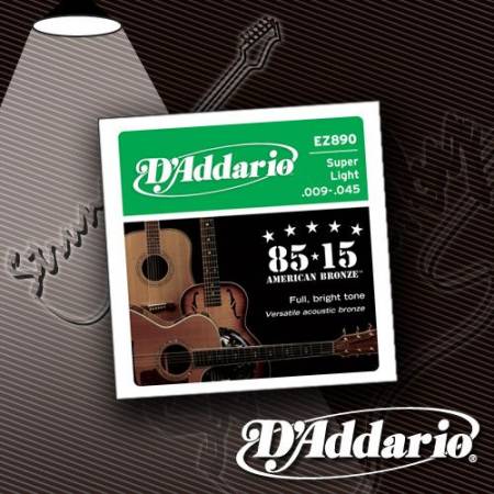 Струны для акустической гитары D'Addario EZ-890 American Bronze 9-45