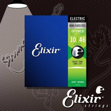 Струны для электрогитары ELIXIR 19052 OPTIWEB Light Nickel