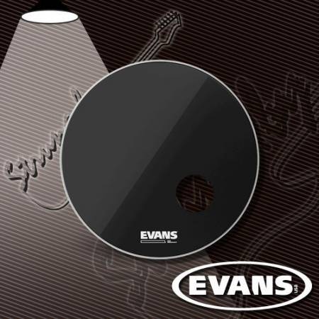 22" пластик для бас-барабана Evans EQ3 Resonant Black Bass BD22RB