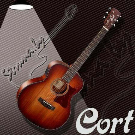 Электроакустическая гитара Cort Little CJ Blackwood OPLB