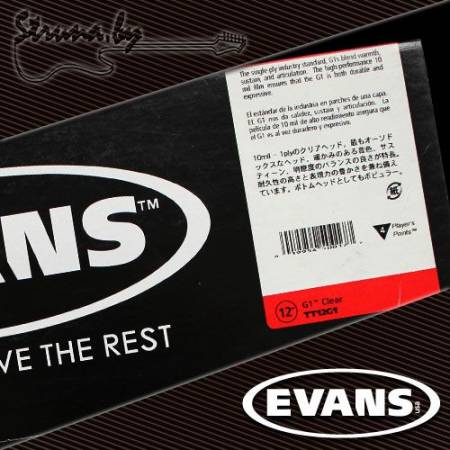 12" пластик для тома/малого барабана Evans TT12G1 G1 Clear