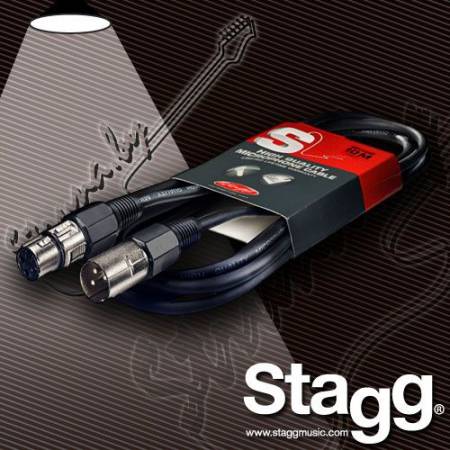 Микрофонный кабель Stagg SMC10 XLR(M)-XLR(F)