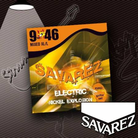 Струны для электрогитары Savarez X50XLL Nickel Explosion 9-46