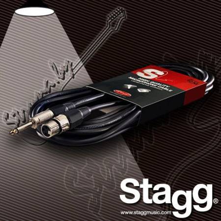 Микрофонный кабель Stagg SMC10XP XLR(F)-Jack(1/4)